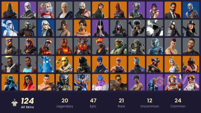 [PC/XBOX] 124 skins | OG STW | Black Knight | Sparkle Specialist | The Reaper | Blue Squire | Royale Knight | Elite Agent | 300 VB