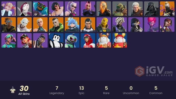 [ALL PLATFORMS]-30 Skins-FULL ACCESS-