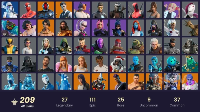 [ALL PLATFORMS]-207 Skin-242 Pickaxes-203 Emotes-207 Gliders-Sultura-Midas-Ice Spice-Yee-Haw!-Xenomorph-Guan Yu-FULL ACCESS-