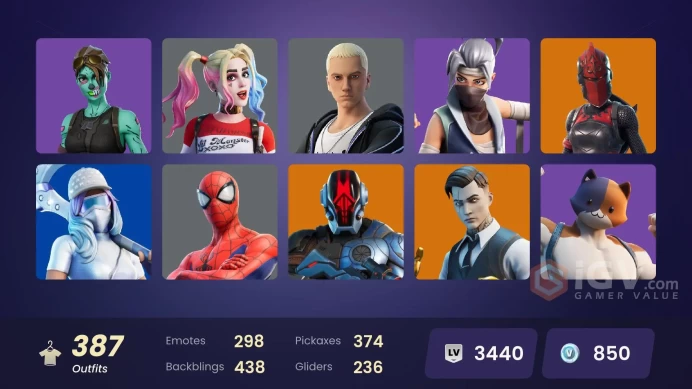 [ALL PLATFORMS]-365 Skin-344 Skin-Chun-Li-FNCS Renegade-Modena Icon-FULL ACCESS-