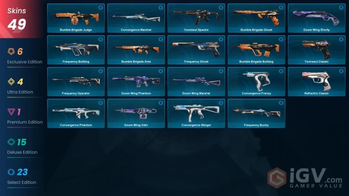 EU | 49 skins | Black.Market Butterfly Knife | Protocol 781-A Phantom | Byteshift Knife | ORA by OneTap Phantom | Primordium Vandal | M2496