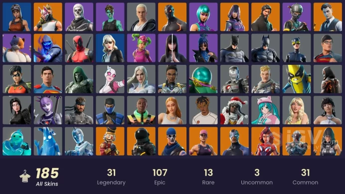 [XBOX/NIN/PC] 185 SKINS | OG STW | WONDER | IKONIK |RENEGADE RAIDER | THE REAPER | GLOW | ELITE AGENT | ROGUE AGENT | FASHION BANSHEE 