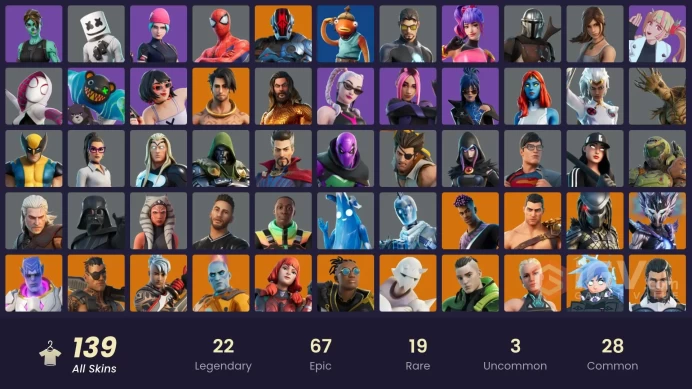 [XBOX/NIN/PC] 139 SKINS | WILDCAT | BURNING AMBITION VALERIA | CHALLENGER | LOWLIGHT | OCEANIC CAMOUFLAGE | FULL RECON | ASCENSION NEZUMI