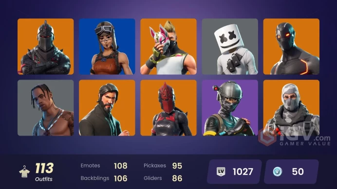 [NIN/PC] 112 SKINS | OG STW | BLACK KNIGHT | TRAVIS SCOTT | RENEGADE RAIDER | TAKE THE L | SPARKLE SPECIALIST | THE REAPER | BLUE SQUIRE