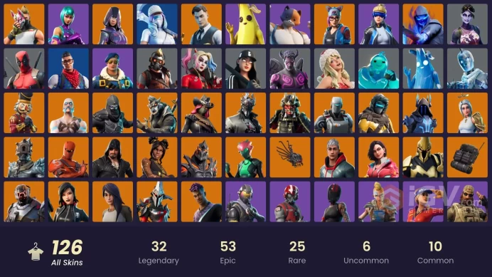 [XBOX/NIN/PC] 126 SKINS | WONDER | GLOW | MERRY MINT AXE | NEO VERSA | GOLD MIDAS | GOLD BRUTUS | TART TYCOON | ROGUE AGENT | ROYALE BOMBER 