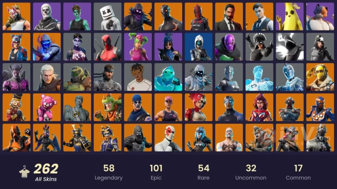 [PSN/NIN/PC] 262 SKINS | OG STW | IKONIK | GRIND | ROGUE AGENT | CLUTCH | SPIKE | STAGE 5 | STAGE 5 | FANCY PETER GRIFFIN (NO HAT) | 