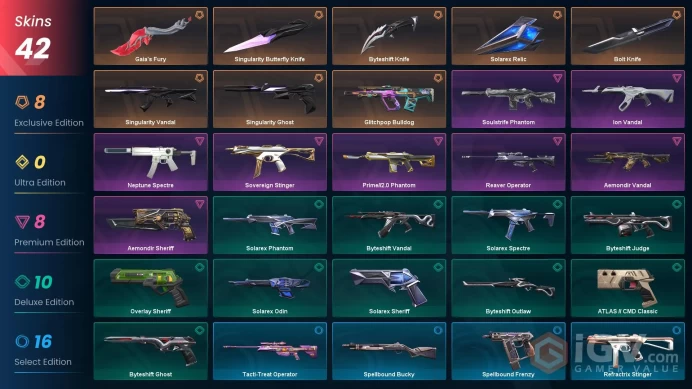 EU / 42 skins / 5 KNIVES  Singularity Vandal / Singularity Butterfly Knife / Prime//2.0 Phantommssh1566