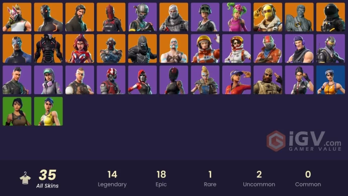 [PC] 34 skins | The Reaper | Elite Agent | Omega (stage 5) | Sub Commander | Havoc | Trailblazer | Rogue Agent | Valor | Enforcer | Drift | 1200