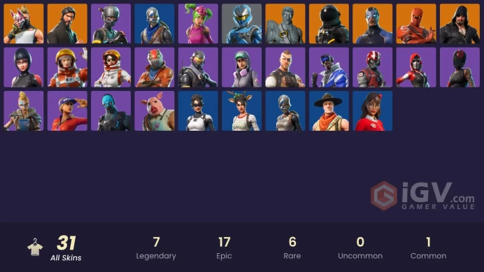 FA - [PSN/XBOX/PC] 31 skins | The Reaper | Blue Squire | Royale Knight | Floss | Elite Agent | Rogue Agent | Drift | Dark Voyager | Love Ranger 