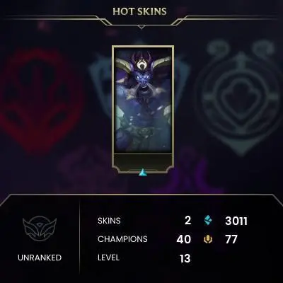 #346 [NO EMAIL ACCESS] - NA - 40 CHAMPIONS - 2 SKINS - 3011 BLUE ESSENCE - LAST PLAY JANUARY 2022 - SAFE 100% - WARRANTY