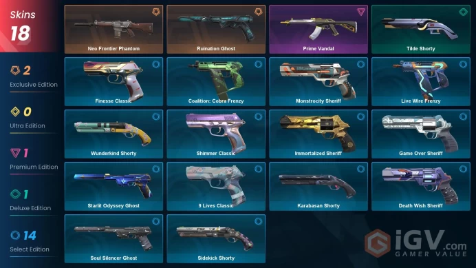 [LA] - SKINS 18 - Neo Frontier Phantom - Ruination Ghost - Prime Vandal - FULL ACCESS - INSTANT DELIVERY