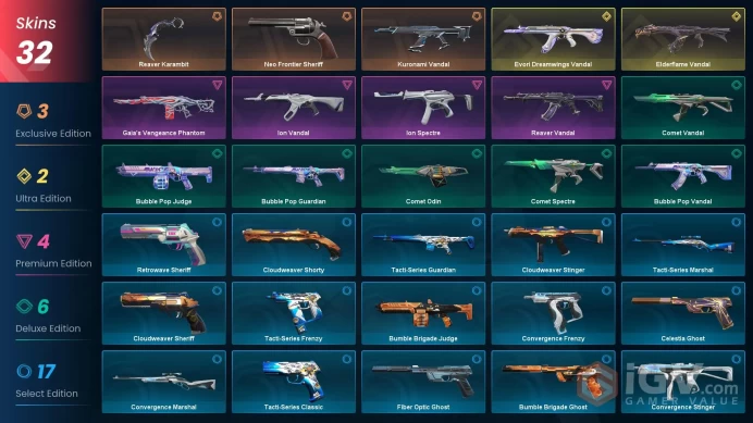 [NA] - SKINS 32 - KNIFE 1 - Reaver Karambit - Evori Dreamwings Vandal - Elderflame Vandal - FULL ACCESS - INSTANT DELIVERY