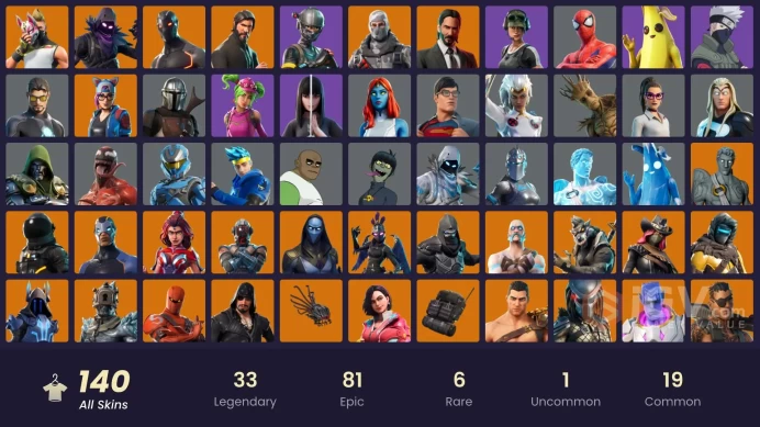 FA [XBOX/PC] - 140 skins | The Reaper | Elite Agent | Havoc | Rogue Agent | End Zone | Naruto Uzumaki | Trailblazer | Take The l | Sub Commander