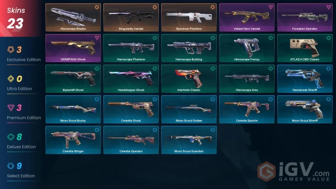 [AP] - SKINS 23 - KNIFE 1 - Spectrum Phantom - Singularity Vandal - XERØFANG Ghost - FULL ACCESS - INSTANT DELIVERY