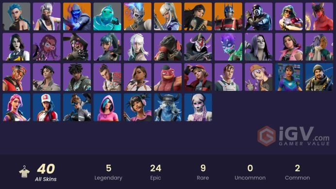 [PC/PSN/XBOX] FA 40 SKINS | ARCANE JINX | ON | MAGMATIC MIZUKI (COVER-UP OFF) | ROCOCO CLOAK-O | FUSION | OPTIMUS PRIME | RIPPLEY VS SLUDGE |