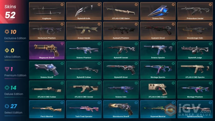 [EU\TURKEY] - SKINS 52 - KNIFE 4 - Solarex Relic - ATLAS // CMD Baton - Kogitsune - FULL ACCESS - INSTANT DELIVERY