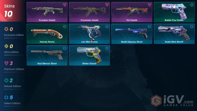 [EU\TURKEY] - SKINS 10 - Oni Vandal - Cryostasis Vandal - Forsaken Vandal - FULL ACCESS - INSTANT DELIVERY