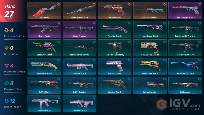 [EU\TURKEY] - SKINS 27 - KNIFE 2 - Glitchpop Operator - Gaia's Fury - Overdrive Sheriff - FULL ACCESS - INSTANT DELIVERY
