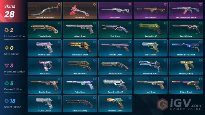 [EU\TURKEY] - SKINS 28 - KNIFE 2 - Gaia's Wrath - Forsaken Ritual Blade - Ion Operator - FULL ACCESS - INSTANT DELIVERY