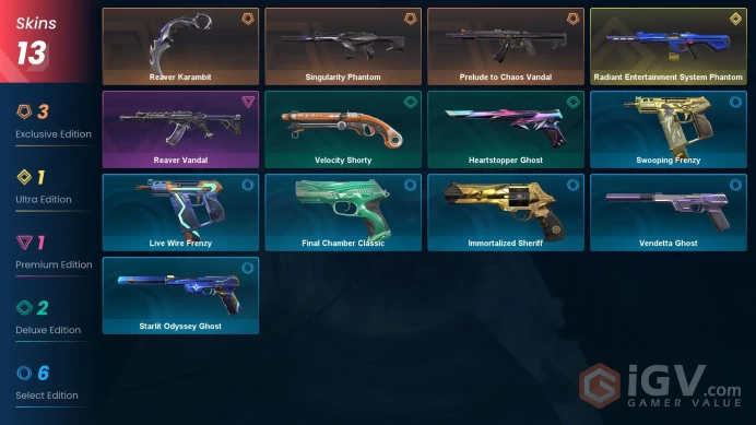 [EU\TURKEY] - SKINS 13 - KNIFE 1 - Reaver Karambit - Radiant Entertainment System Phantom - FULL ACCESS - INSTANT DELIVERY