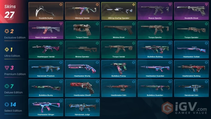 [EU] - SKINS 27 - KNIFE 1 - ORA by OneTap Operator - Soulstrife Scythe - Glitchpop Vandal - FULL ACCESS - INSTANT DELIVERY