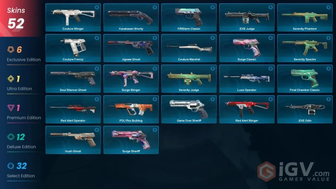 [EU\TURKEY] - SKINS 52 - KNIFE 5 - Ruin Dagger - Gaia's Fury - Prime//2.0 Karambit - Hivemind Sword - FULL ACCESS - INSTANT DELIVERY