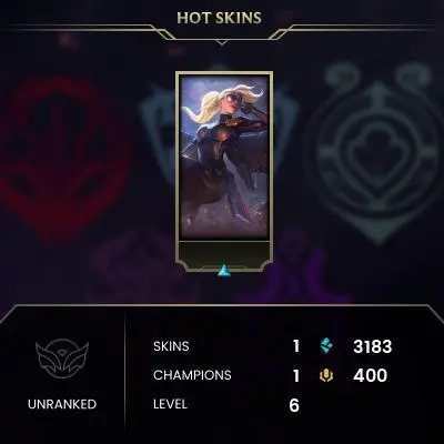 #622 [NO EMAIL ACCESS] - NA - 1 CHAMPIONS - 1 SKINS - 3183 BLUE ESSENCE - LAST PLAY OCTOBER 2015 - SAFE 100% - WARRANTY