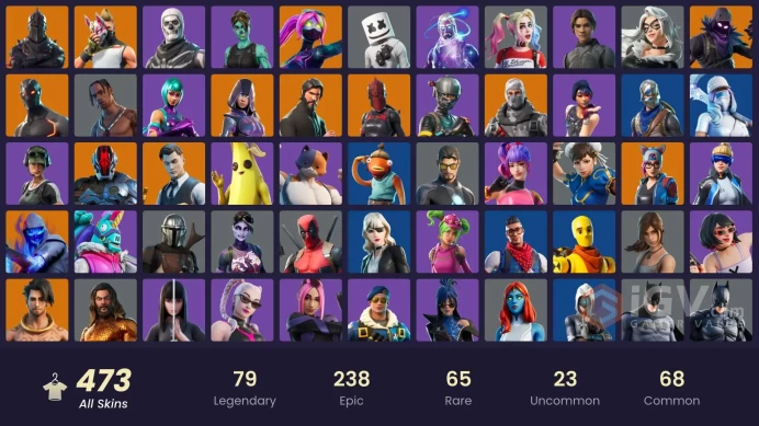[FA | PC] 472 Skins | Black Knight | Wonder | Galaxy | Ikonik | Royale Bomber | Travis Scott | The Reaper | Omega Stage 5
