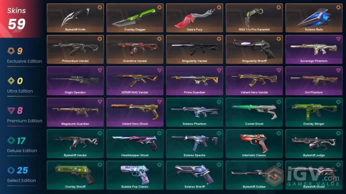  45EU/TR Market&V25 ACT6 Ascendant I &RGX Karambit-Gaia's Fury-Xerofang Knife-Origin OP-Oni/Sovereign Phantom-Singularity/Primordium Vandal