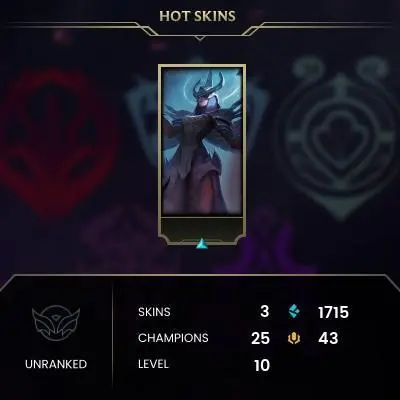 #883 [NO EMAIL ACCESS] - ME - 25 CHAMPIONS - 3 SKINS - 1715 BLUE ESSENCE - LAST PLAY JUNE 2015 - SAFE 100% - WARRANTY
