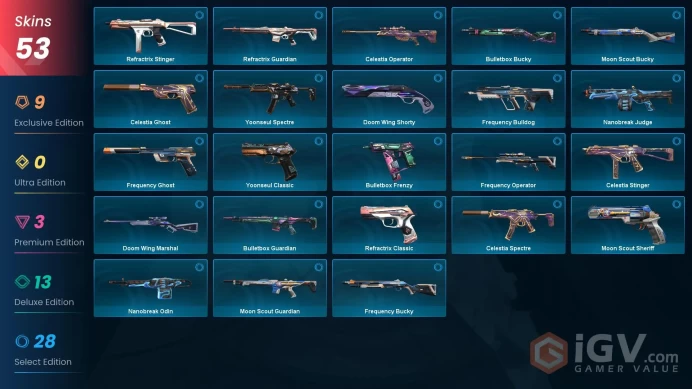 EU/TR 24000 VP 11 TOP Skins Singularity Butterfly Knife EX.O Vandal BlastX Phantom Prelude to Chaos Vandal Prime Classic XERØFANG Ghost