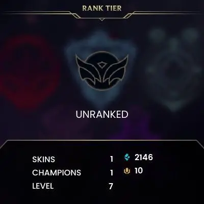 #906 [NO EMAIL ACCESS] - ME - 1 CHAMPIONS - 1 SKINS - 2146 BLUE ESSENCE - LAST PLAY JULY 2018 - SAFE 100% - WARRANTY