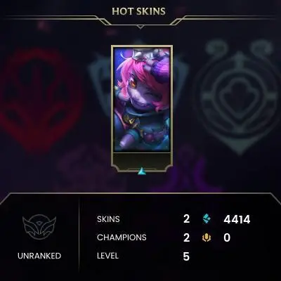 #962 [NO EMAIL ACCESS] - LAS - 2 CHAMPIONS - 2 SKINS - 4414 BLUE ESSENCE - LAST PLAY FEBRUARY 2018 - SAFE 100% - WARRANTY