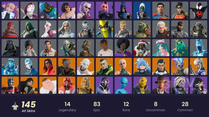 [PC/PS/XBOX] 143 skins | Badge of Glory | Teth's Throne | Spider-Man (Miles Morales) | Eren JaegerMB12