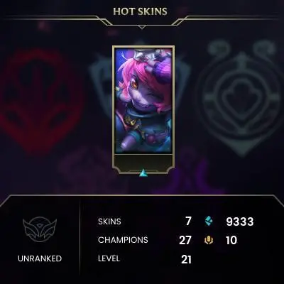 #1027 [NO EMAIL ACCESS] - EUW - 27 CHAMPIONS - 7 SKINS - 9333 BLUE ESSENCE - LAST PLAY APRIL 2023 - SAFE 100% - WARRANTY