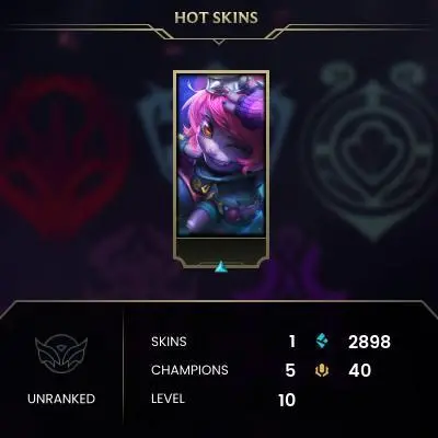 #1128 [NO EMAIL ACCESS] - EUW - 5 CHAMPIONS - 1 SKINS - 2898 BLUE ESSENCE - LAST PLAY FEBRUARY 2022 - SAFE 100% - WARRANTY