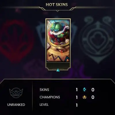 #1262 [NO EMAIL ACCESS] - EUW - 1 CHAMPIONS - 1 SKINS - 0 BLUE ESSENCE - SAFE 100% - WARRANTY