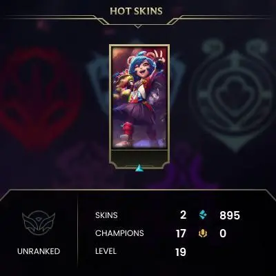 #1281 [NO EMAIL ACCESS] - EUNE - 17 CHAMPIONS - 2 SKINS - 895 BLUE ESSENCE - LAST PLAY JUNE 2022 - SAFE 100% - WARRANTY