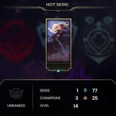 #1303 [NO EMAIL ACCESS] - EUNE - 3 CHAMPIONS - 1 SKINS - 77 BLUE ESSENCE - LAST PLAY OCTOBER 2014 - SAFE 100% - WARRANTY
