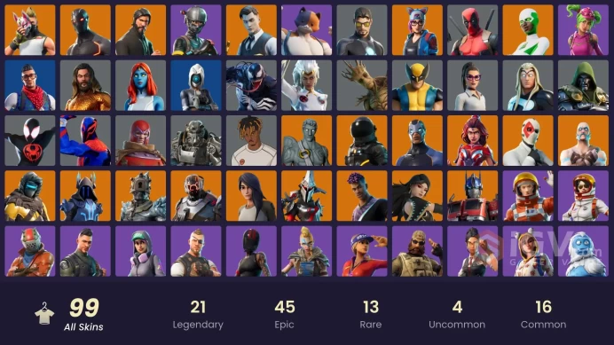 [PC] 99 skins | The Reaper | Elite Agent | Blue Team Leader | Gold Brutus | Gold Midas | Gold Meowscles | Point Patroller | Prodigy | 150 VB