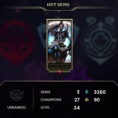 #1505 [NO EMAIL ACCESS] - TR - 27 CHAMPIONS - 3 SKINS - 3360 BLUE ESSENCE - LAST PLAY JANUARY 2021 - 10 NORMAL GAMES NOT PLAYED - SAFE 100%
