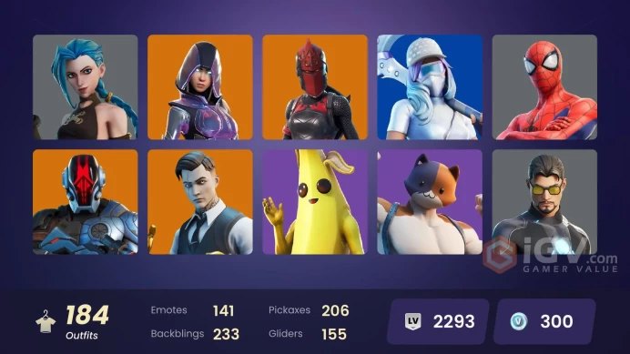 PC/PSN/Xbox/Nintendo 184 skins | Arcane Jinx | Laught it Up | Glow | Gold Meowscles | Gold Midas | Gold Brutus | Tart Tycoon | Sultura | Cloud S