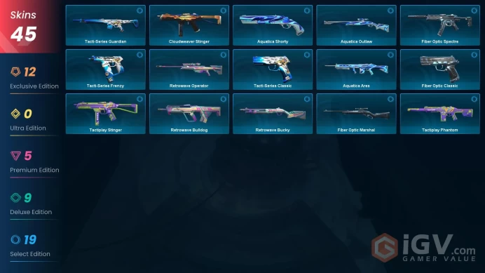 EU/TUR 37015 VP Primordium Vandal Spectrum Classic VCT x LEV Classic Sovereign Sword Prelude to Chaos Vandal Reaver Vandal ChronoVoid Vandal