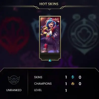 #1728 [EMAIL CHANGEABLE FULL ACCESS] - EUW - 1 CHAMPIONS - 1 SKINS - 0 BLUE ESSENCE - SAFE 100%