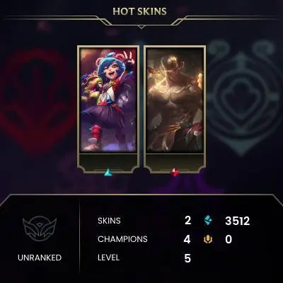 #1816 [EMAIL CHANGEABLE FULL ACCESS] - TR - 4 CHAMPIONS - 2 SKINS - 3512 BLUE ESSENCE - SAFE 100%
