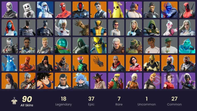 spent 131$ [PC/XBOX/NINTENDO] 83 skins | | Gold Midas | Gold Brutus | Blackheart | Ruin | Hybrid | Sentinel | Son Goku | Ultima Knight G55