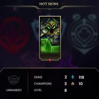 #1916 [EMAIL CHANGEABLE FULL ACCESS] - TR - 3 CHAMPIONS - 2 SKINS - 116 BLUE ESSENCE - SAFE 100%
