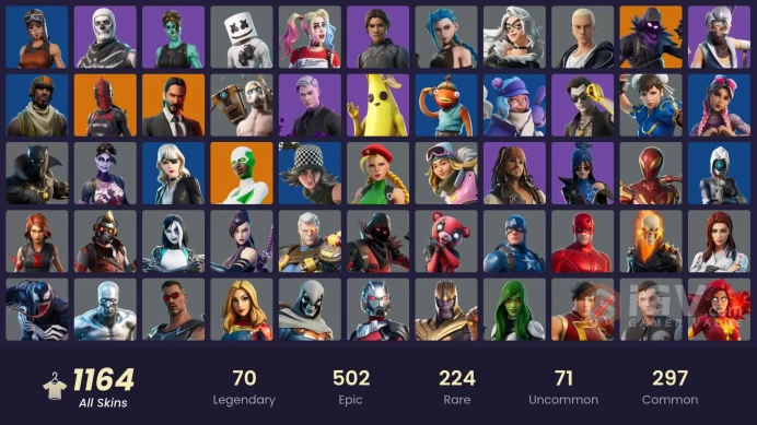 [FA | PC | XBOX | NIN ] 1165 Skins | Rogue Spider Knight | OG STW | Psycho Bandit | Master Chief | Blue Striker | Warthog