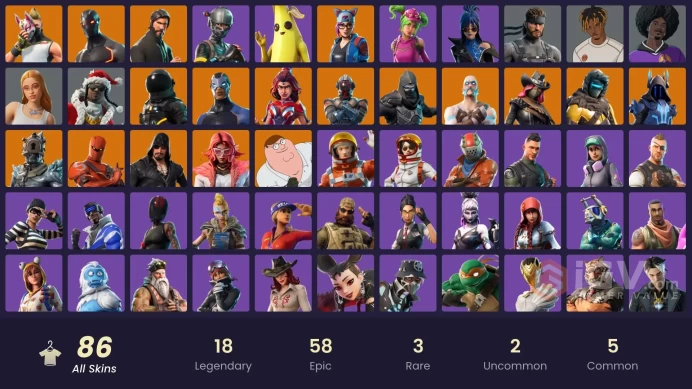 FA - All platforms - 86 skins | The Reaper | Elite Agent | Blue Team Leader | Blue Striker | The Prisoner | Lynx | Enforcer | Zenith | Hybrid