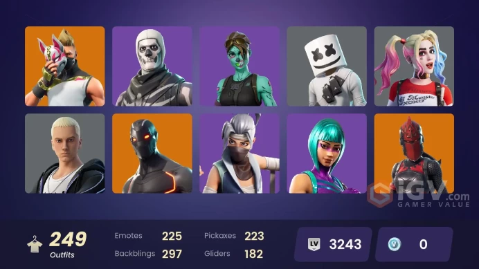[FA | PC | XBOX | NIN] 249 Skins | Wonder | Meryy Mint Axe | Leviathan Axe | OG STW | GOld Midas | Gold Brutus | Rogue Agent